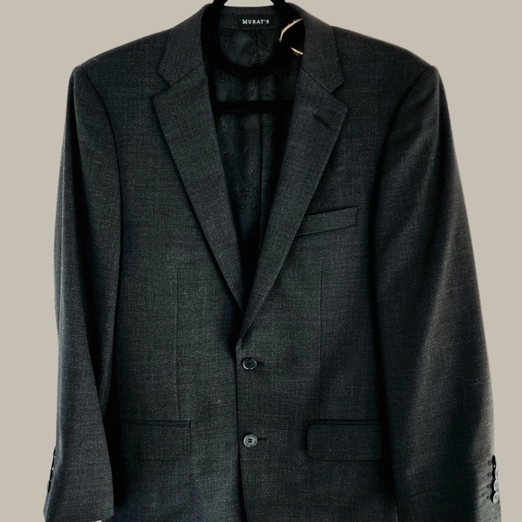 Murat - Beverly Hills - Custom Made Blazer - Charcoal - 36 double vents - Picture 1 of 1
